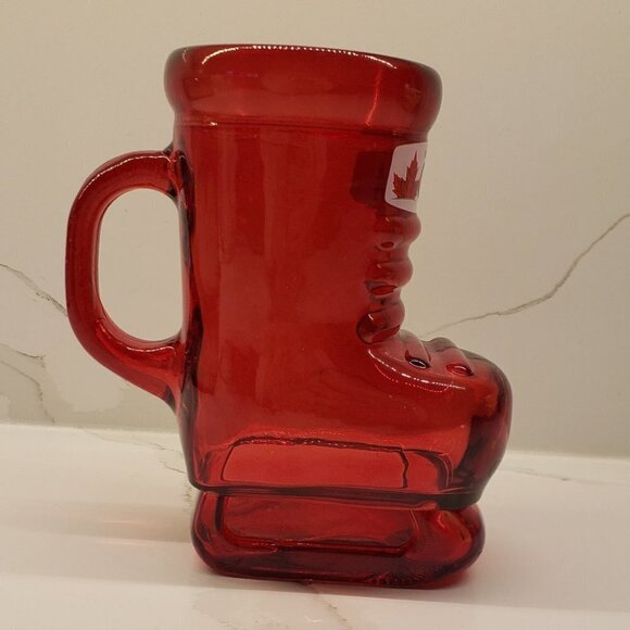 Molson Canadian Red Skii Boot Mug  Stein 3.75"Diam x 7.5"h - Picture 2 of 10